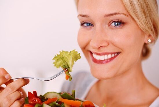 Vegetable salad to remove parasites from the body