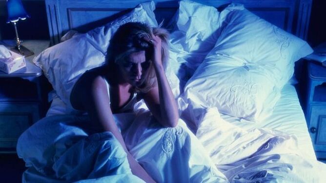 Insomnia with worms in the body